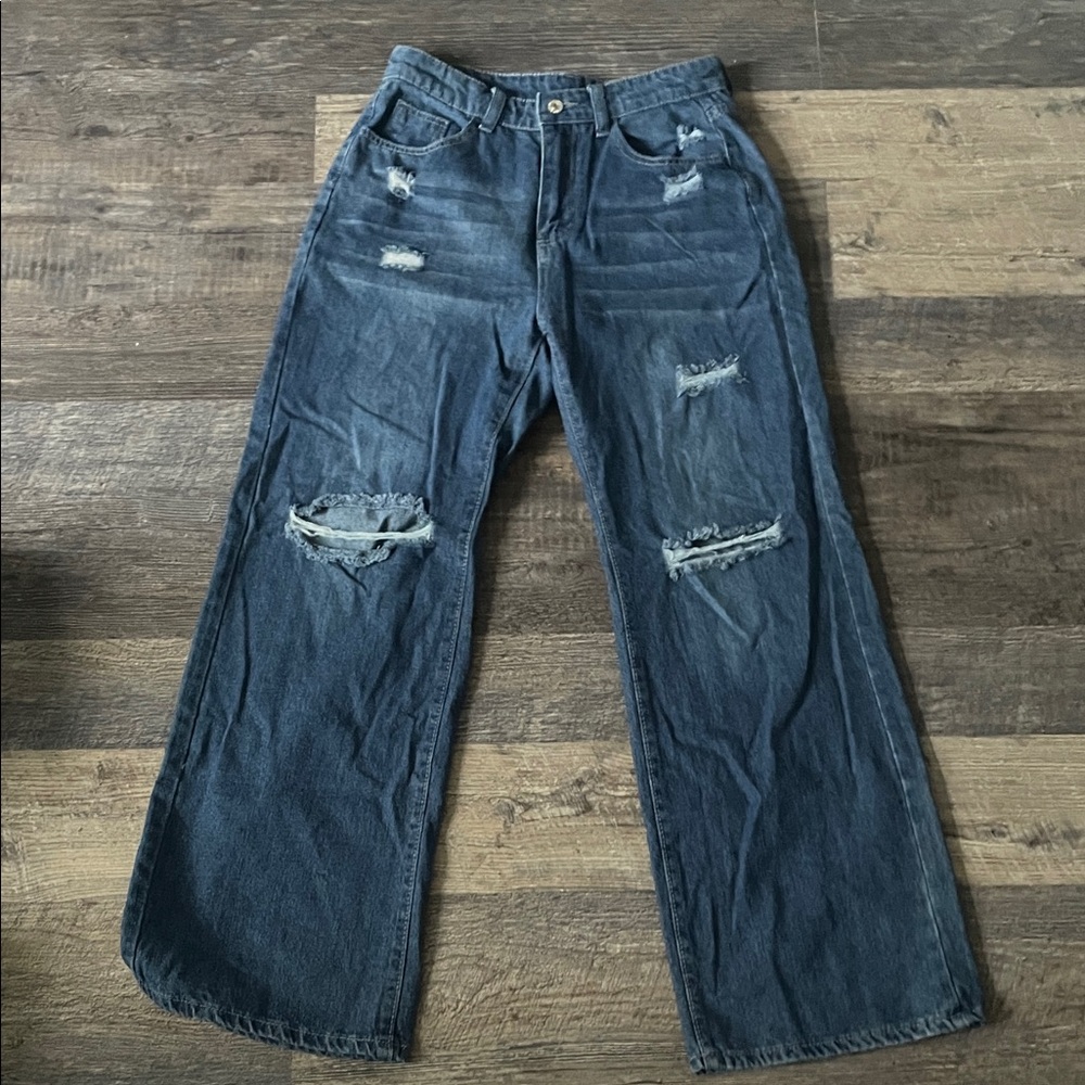 Distressed Blue Men's Jeans